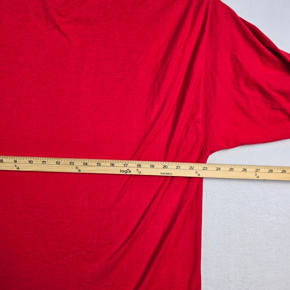 Champion Men's Red Long‎ Sleeve Crewneck T-Shirt Authentic Athleticwear Size 2XL - Picture 5 of 8